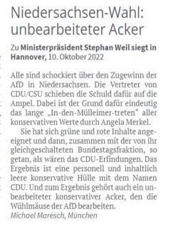 AfD: Rufer in der Wüste CDU/CSU (gedruckt) AfD: Rufer in der Wüste CDU/CSU (gedruckt)