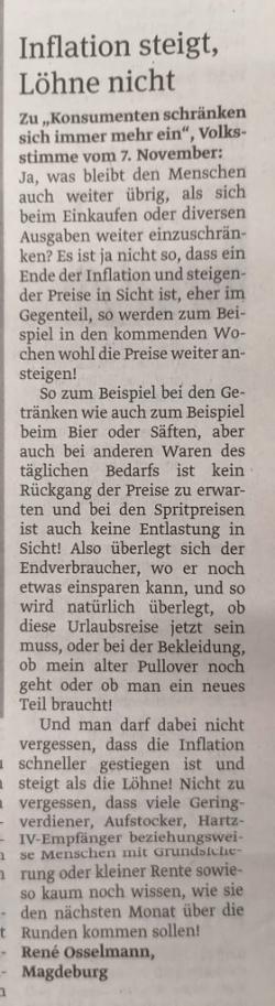 Konsumenten schränken sich immer mehr ein! (gedruckt) Konsumenten schränken sich immer mehr ein! (gedruckt)