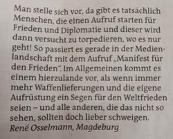 Aufruf von Wagenknecht und Schwarzer! Aufruf von Wagenknecht und Schwarzer!