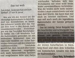 Stoppt die Zerstörung der historischen Steherradrennbahn in Nürnberg-Reichelsdorf (gedruckt) Stoppt die Zerstörung der historischen Steherradrennbahn in Nürnberg-Reichelsdorf (gedruckt)